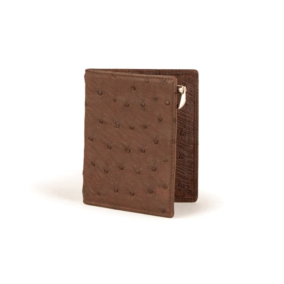 Ferrini Full Quill Ostrich Money Clip