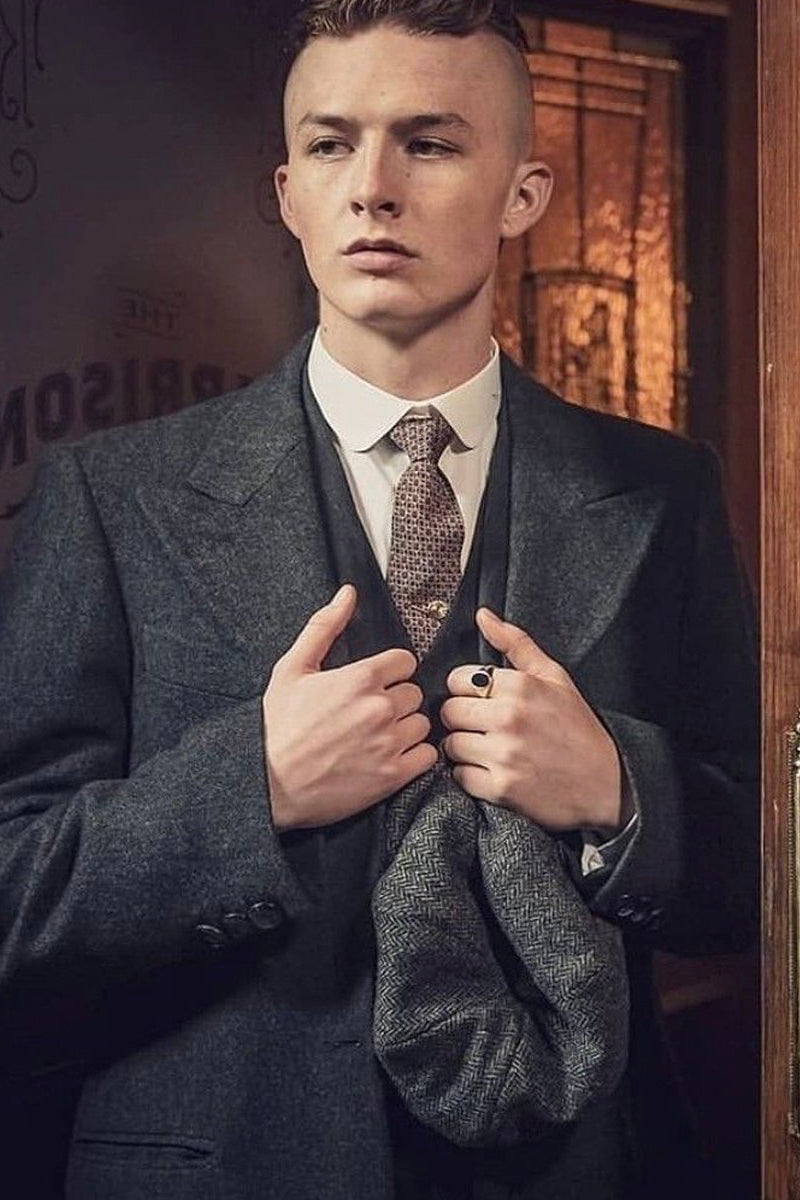 Finn Shelby Charcoal Suit & Overcoat Set
