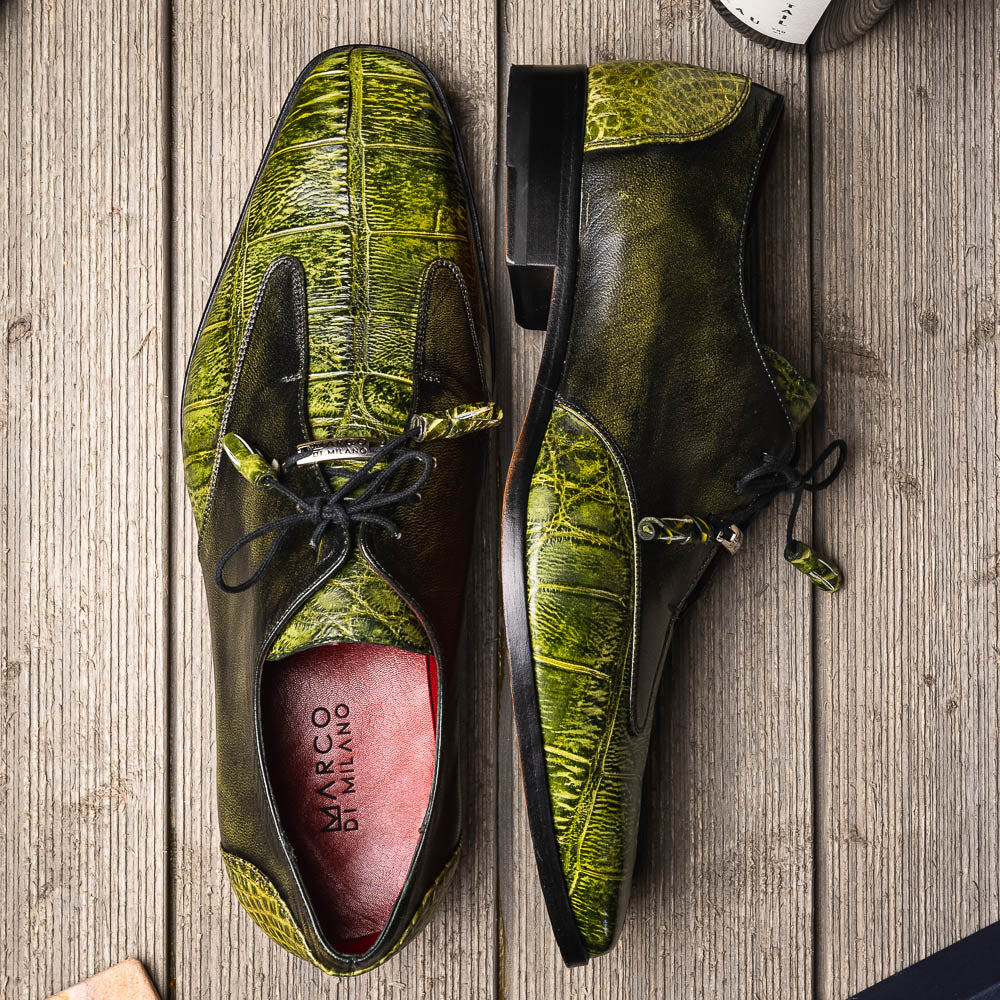 Anzio Alligator & Calfskin Oxfords by Marco Di Milano