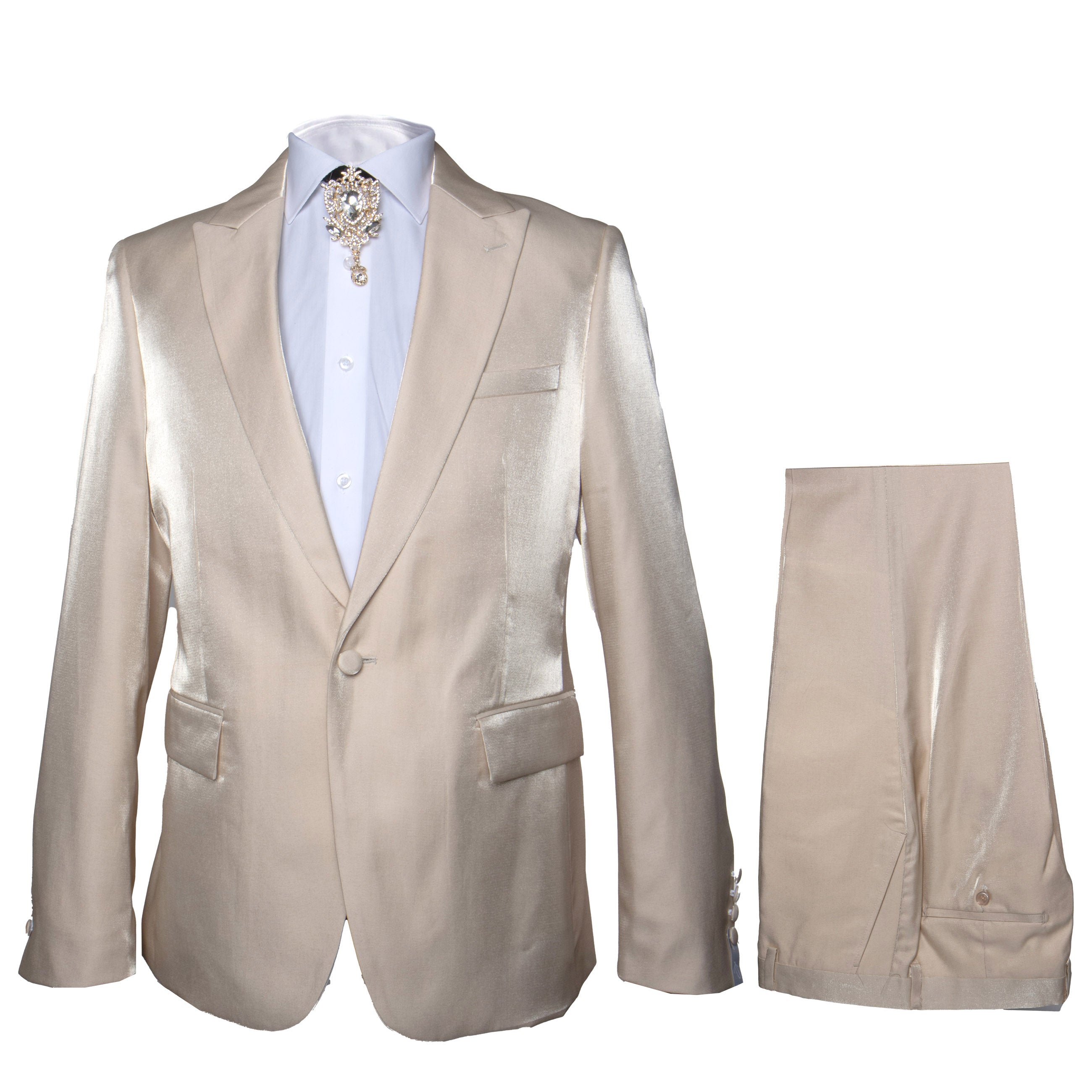 Rossi Man LEO RM1609 Cream 3-Piece Suit