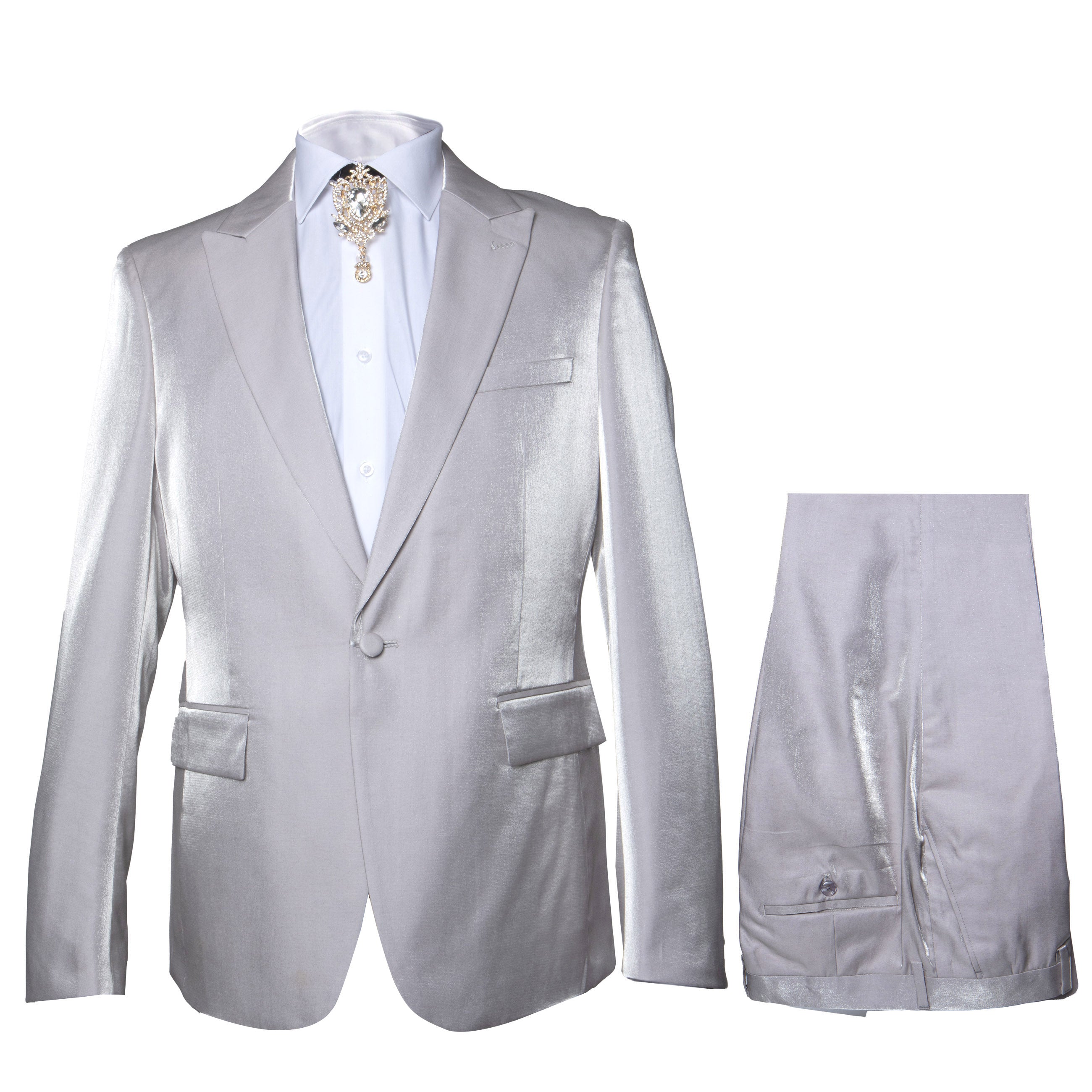 Rossi Man LEO RM1622 Designer Off-White 3-Piece Suit