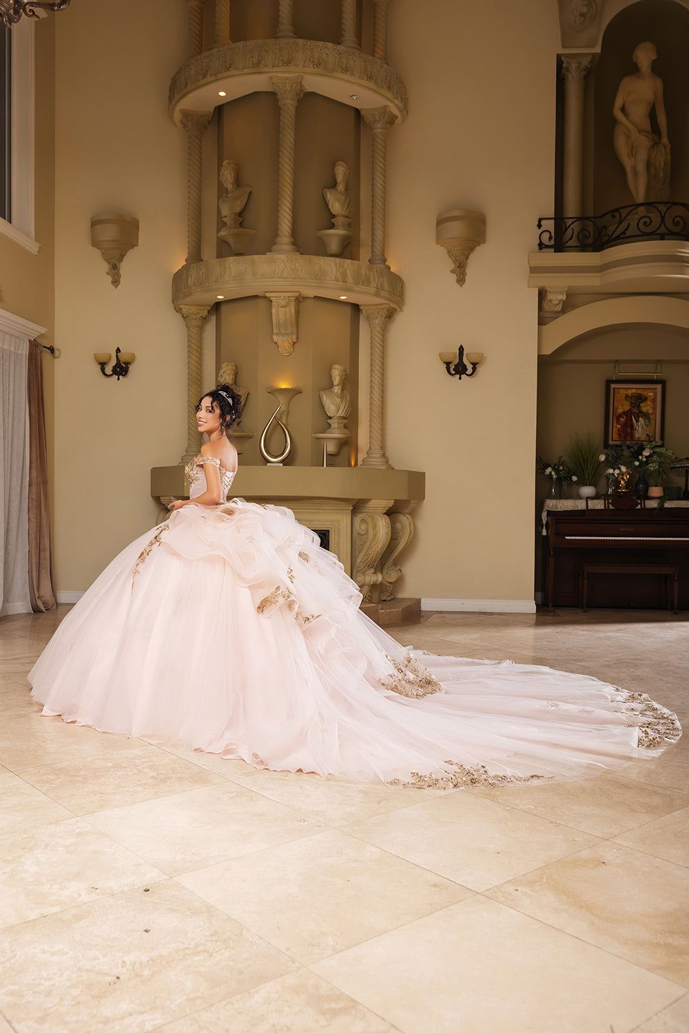 Quinceanera Dress Sweetheart Ruffles Sequin Prom Gown By Layla K LK272