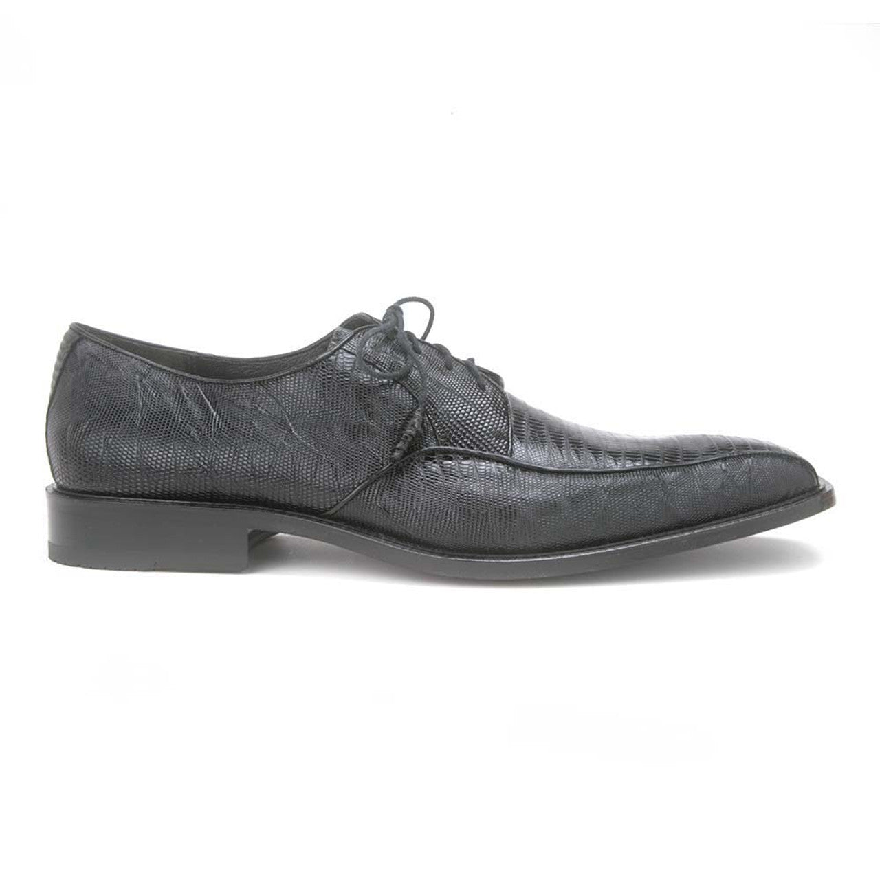 Los Altos Black Lizard Lace-Up Bicycle Toe Shoes