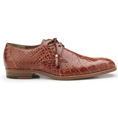 Belvedere Lago Alligator Plain Toe Dress Shoe