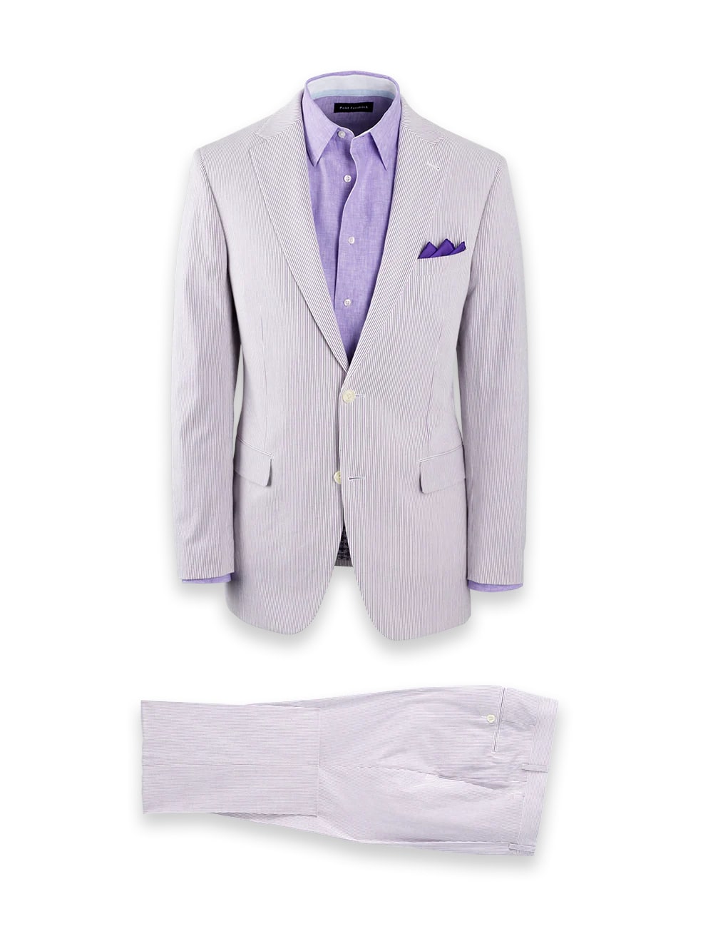 Lavender Seersucker Cotton Suit by Alligator Warehouse