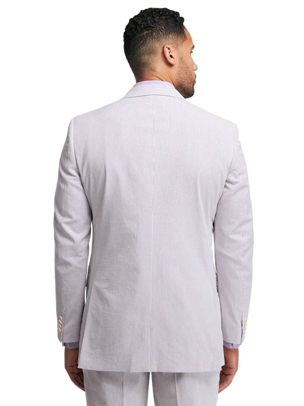 Lavender Seersucker Cotton Suit by Alligator Warehouse