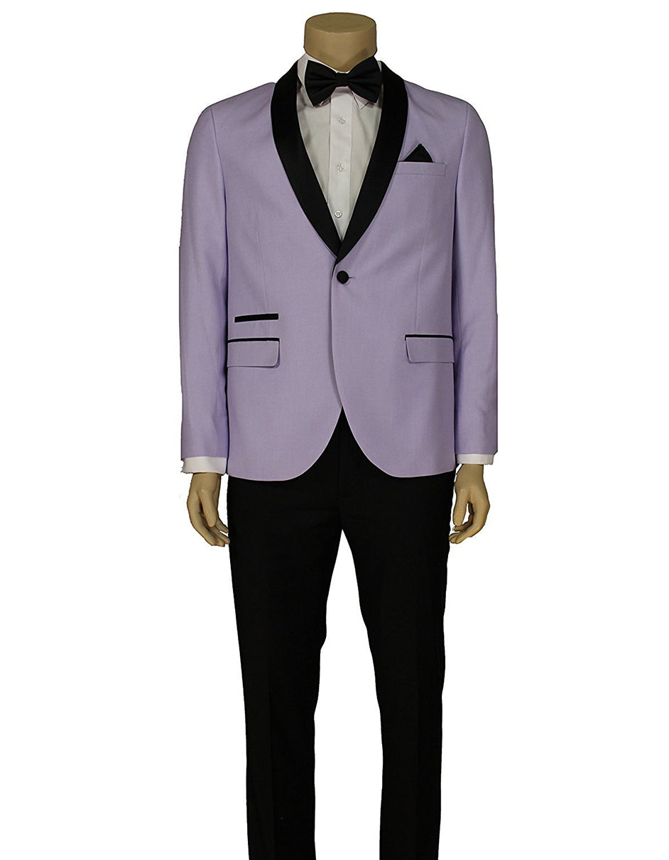 Slim Fit Lavender Shawl Lapel Tuxedo