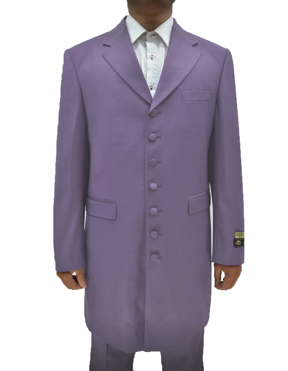 Classic Lavender Vested Suit for Men