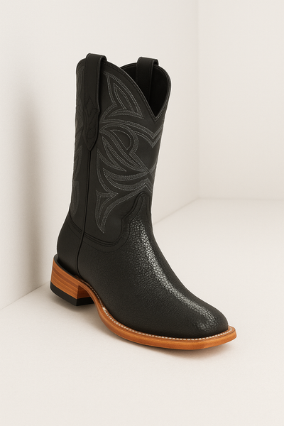 Los Altos Boots Rowstone Stingray and Deer Black