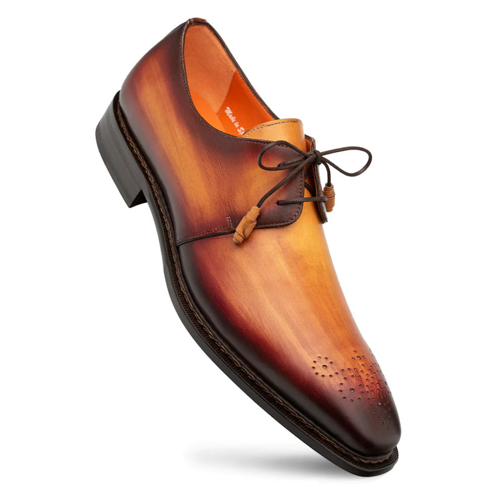 Principe Patina Leather Derby by Mezlan