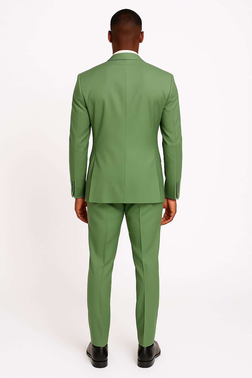 Sage Green Satin Lapel Tuxedo Suit
