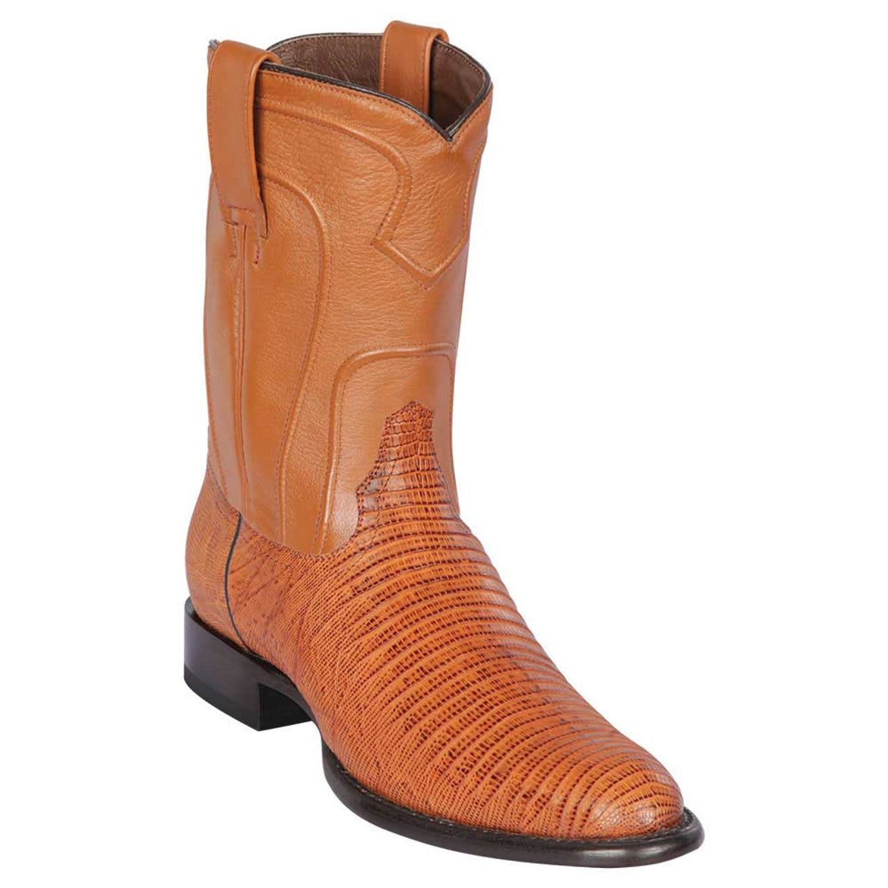 Men's Genuine Lizard Teju Skin Roper Boots