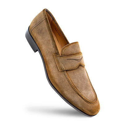 Caro Suede Penny Loafer by Mezlan