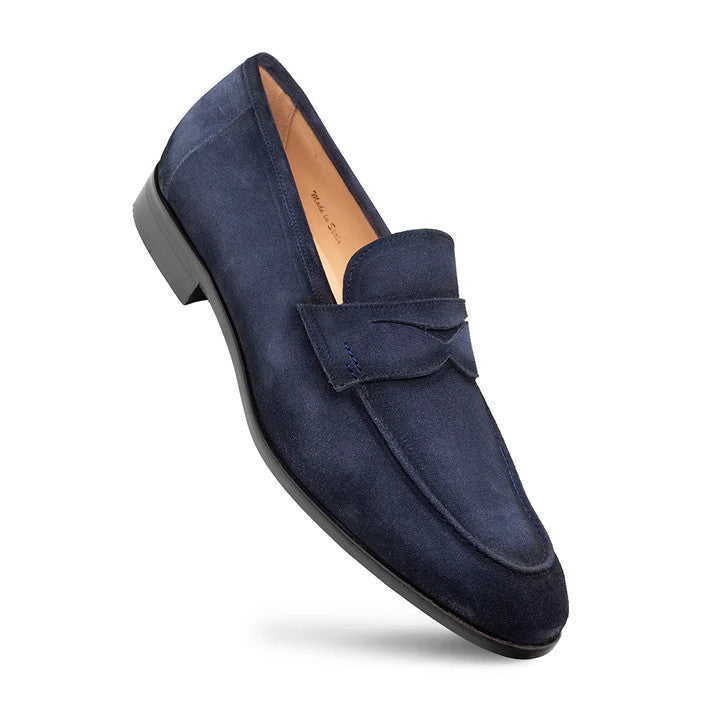 Caro Suede Penny Loafer by Mezlan