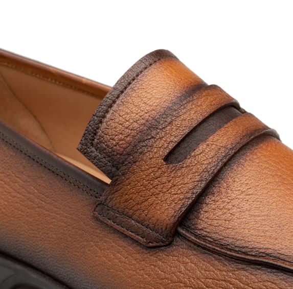 Deerskin Penny Loafer by Mezlan