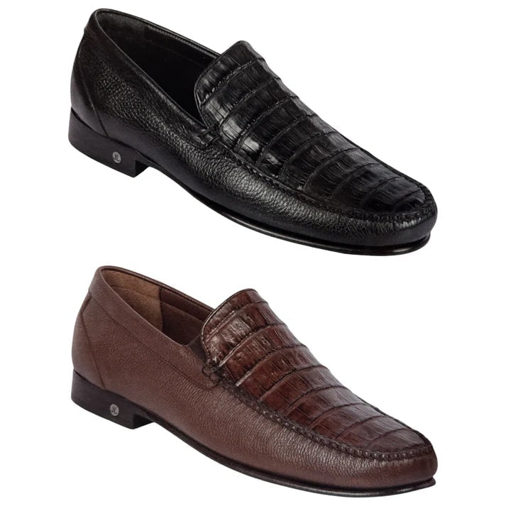 Lombardy Crocodile Calfskin Loafers for Men