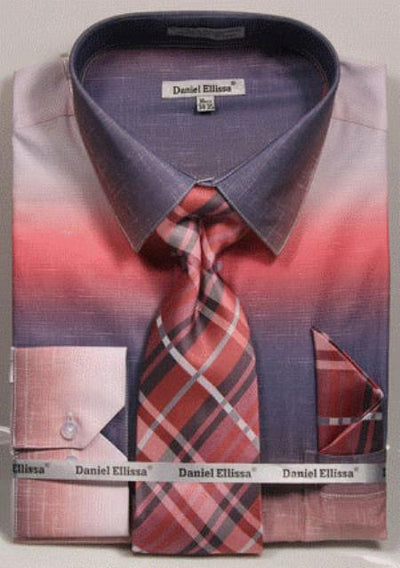 Salmon colorful Men's Dress Shirt