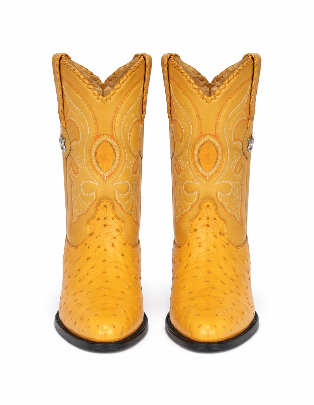 Los Altos Men's Buttercup Genuine Full Quill Ostrich Boots