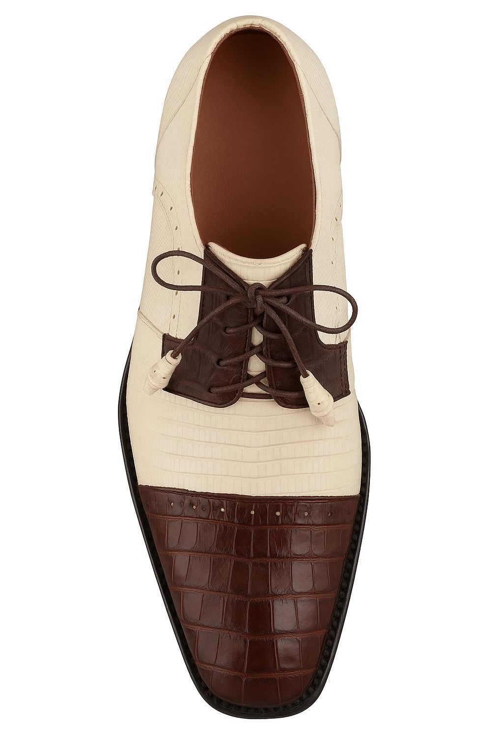 Los Altos Crocodile Cap Toe Shoes