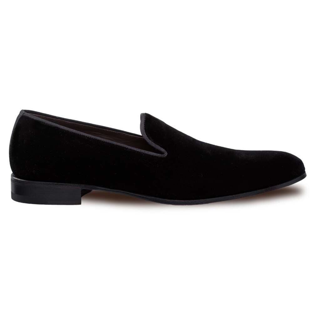 Mezlan Lublin Black Rich Velvet MenŸ??s Formal Slip On