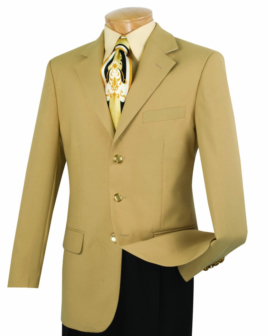 Lucci 3-Button Gold Budget Blazer