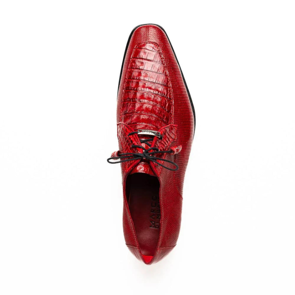 Marco Di Milano Merida Red Lizard & Caiman Oxfords