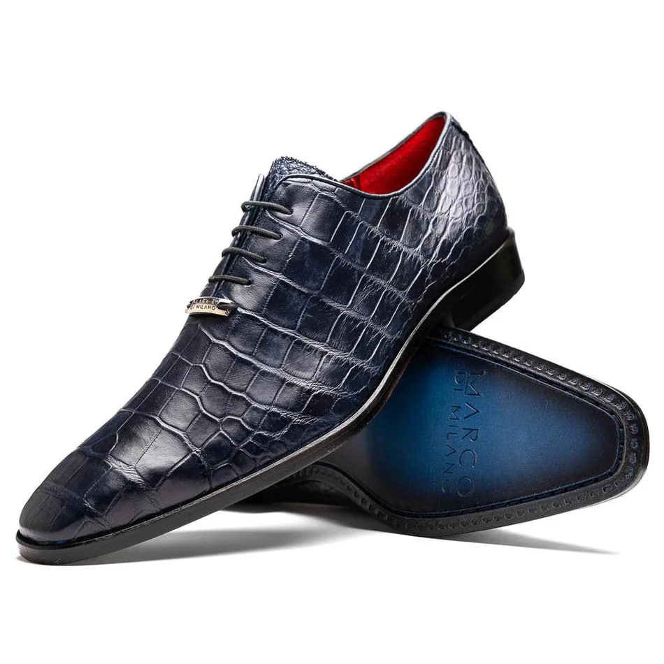Marco Di Milano Bono Alligator Whole-cut Oxfords