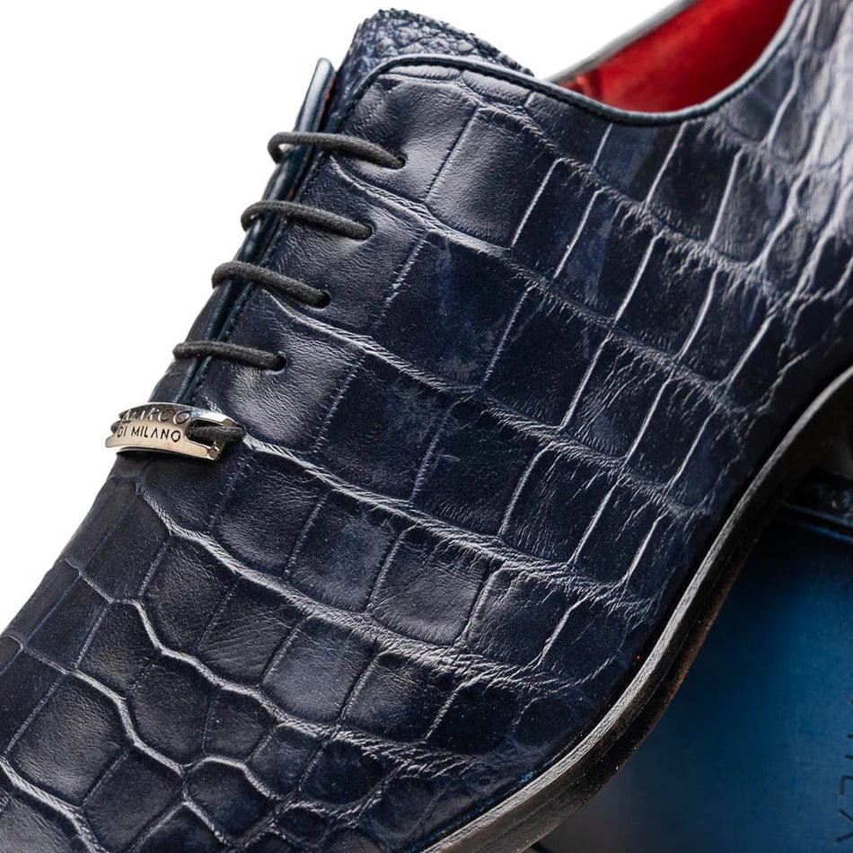 Marco Di Milano Bono Alligator Whole-cut Oxfords