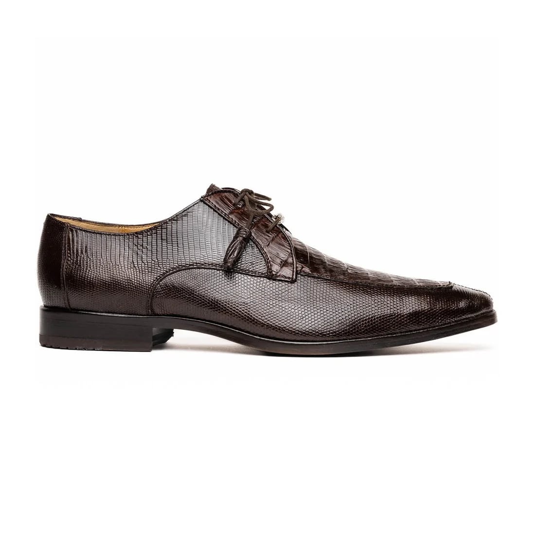 Marco Di Milano Merida Brown Lizard & Caiman Oxfords