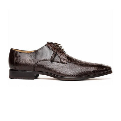 Marco Di Milano Merida Brown Lizard & Caiman Oxfords