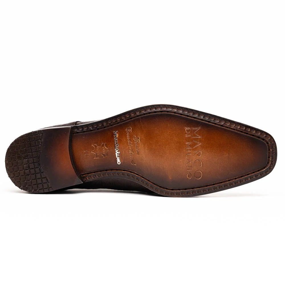 Marco Di Milano Merida Brown Lizard & Caiman Oxfords