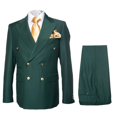 Milano Slim Fit Suit in Bold Green by Rossi Man