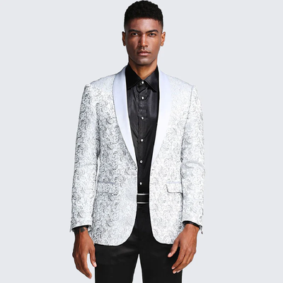 Silver Gray Tuxedo - Modern Grey Prom Suit