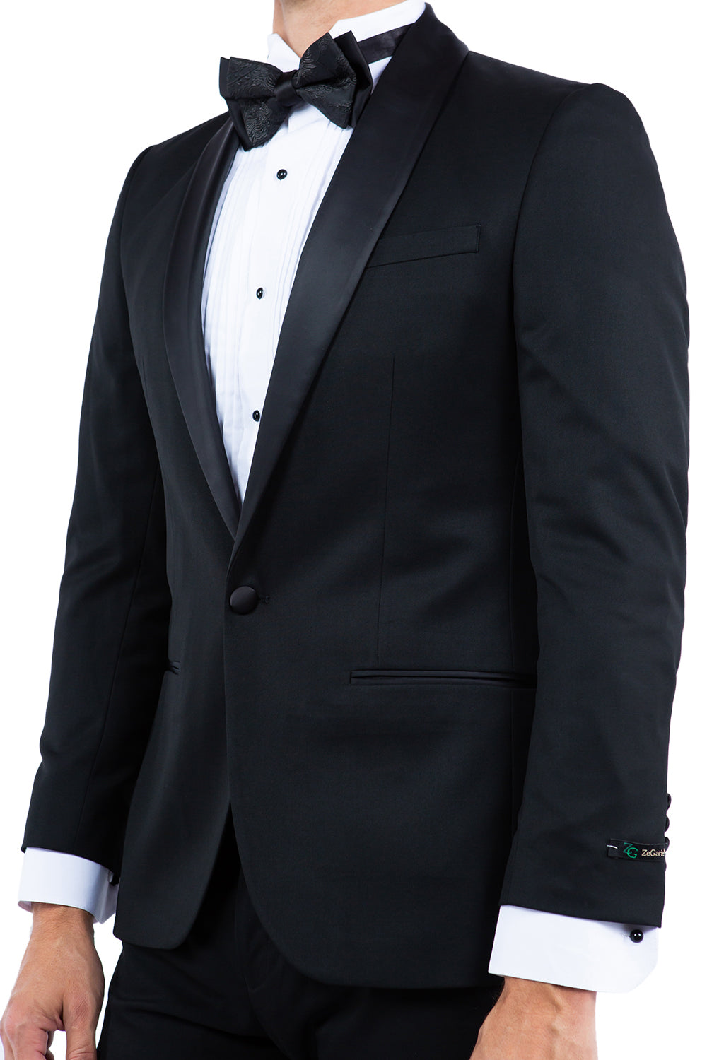 Men's Gray Shawl Collar Tuxedo Jacket