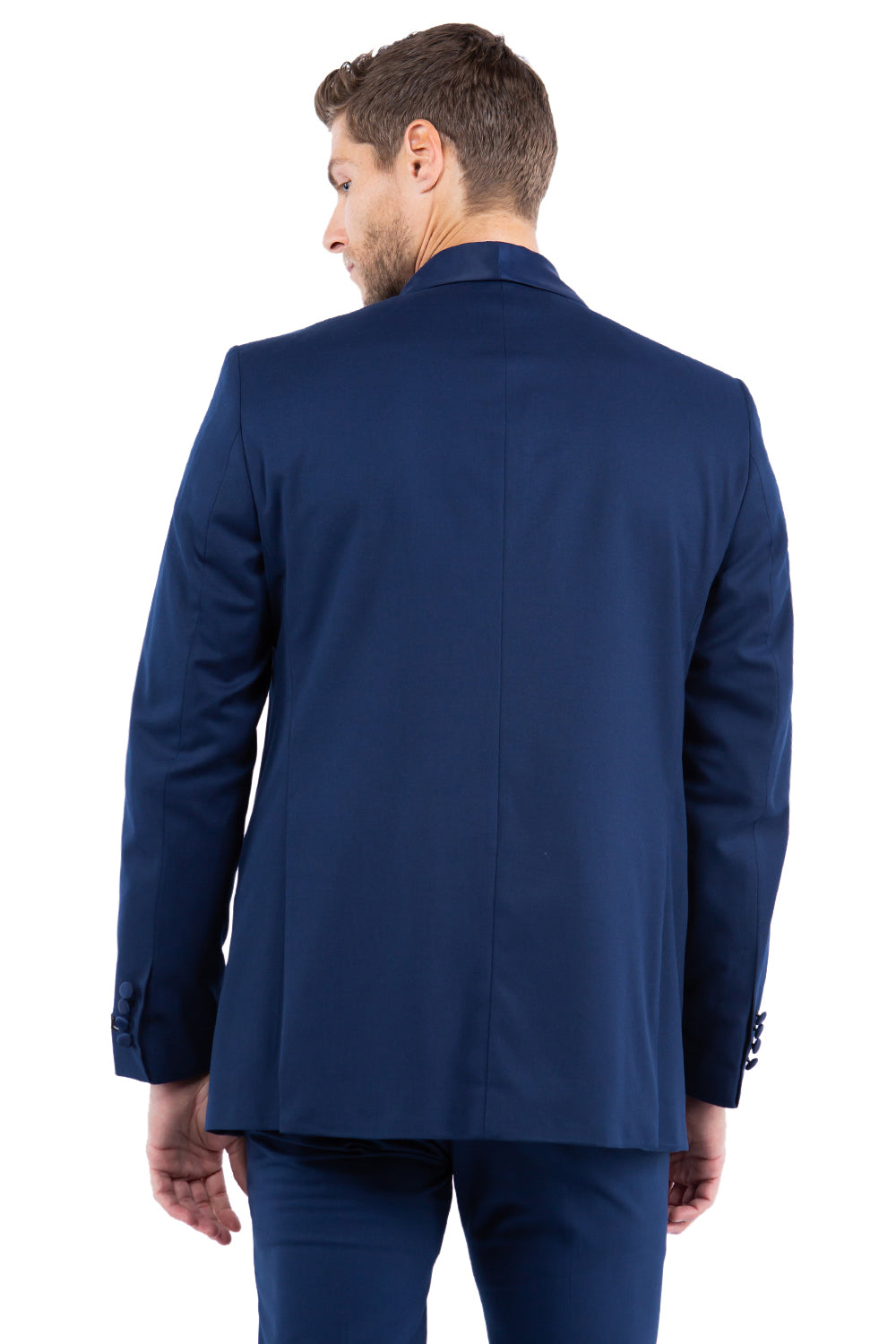 Men's Navy Shawl Collar Tuxedo Jacket