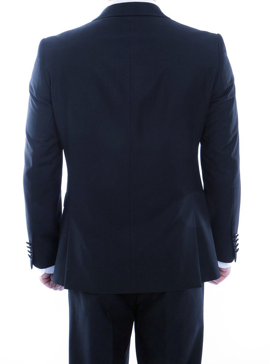 Double Breasted Slim Tuxedo with Satin Peak Lapel