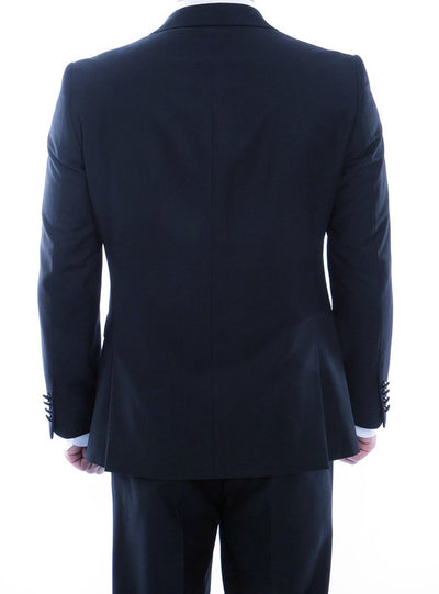 Slim Double Breasted Navy Tuxedo by SA