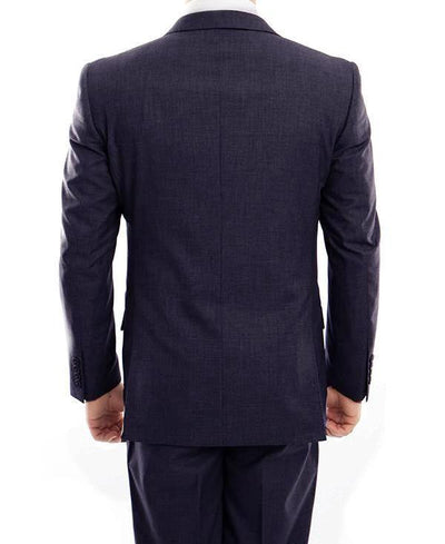 Modern Fit Wool Navy Suit, Two Piece