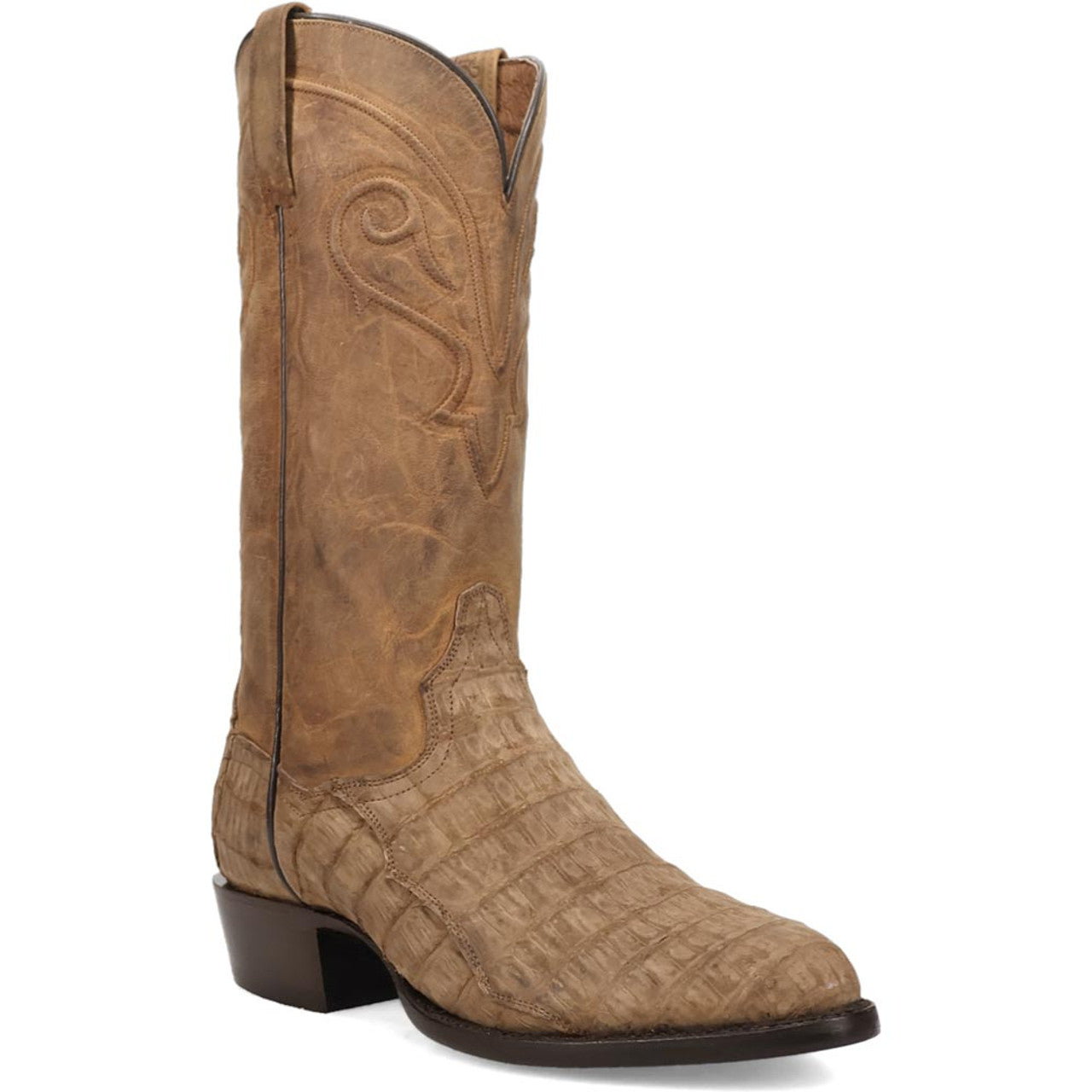 Dan Post Makara Caiman Leather Boot - Brown
