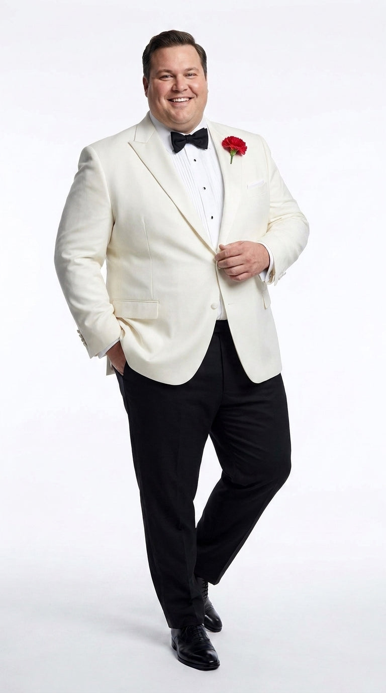 Men’s James Bond Inspired White Suit Costume, Classic Spy Formal Tuxedo Dinner Jacket Outfit