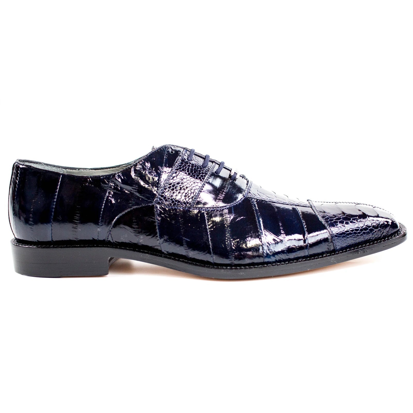 Belvedere Mare Ostrich & Eel Skin Dress Shoe