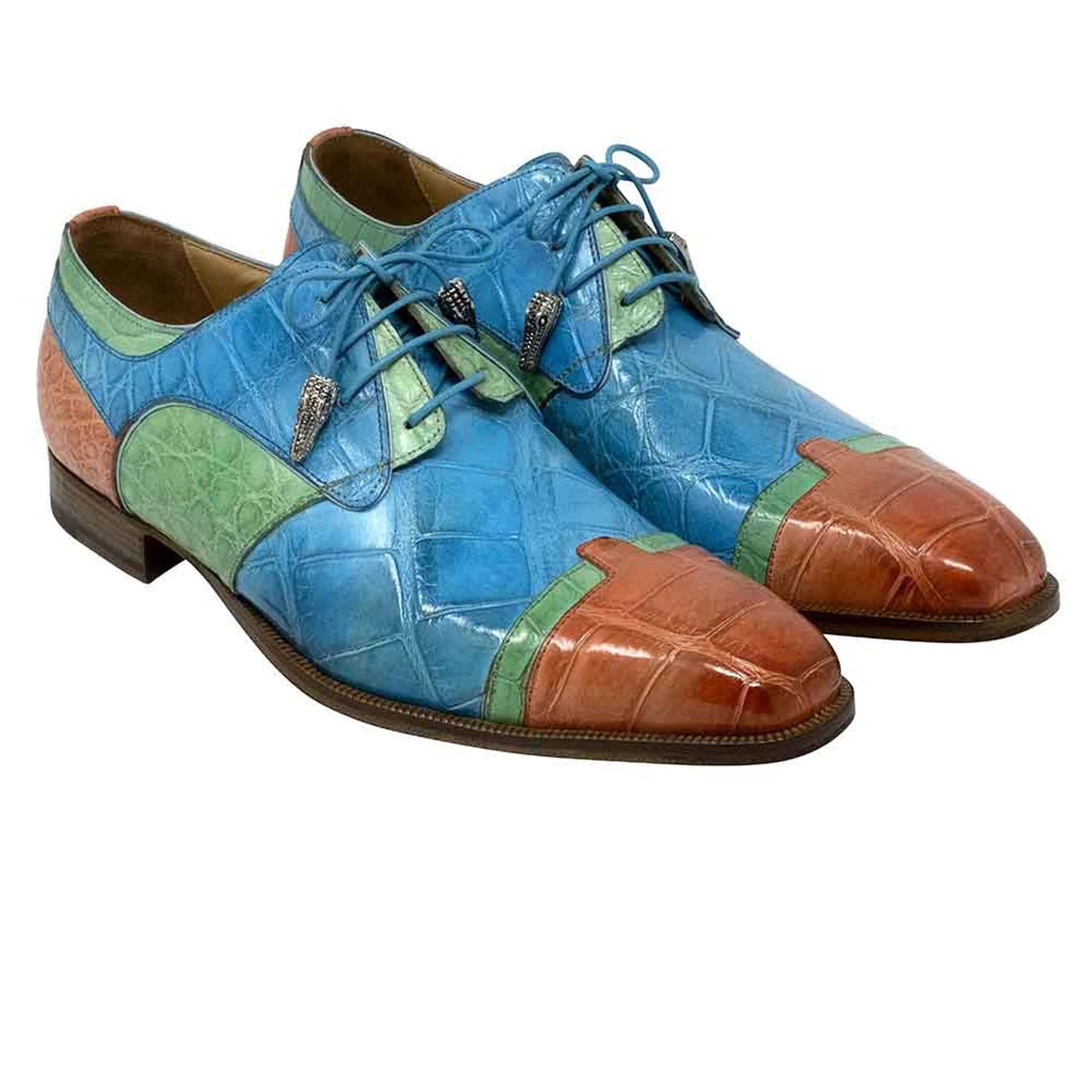 Mauri Stephen Tri Color Alligator Dress Shoe