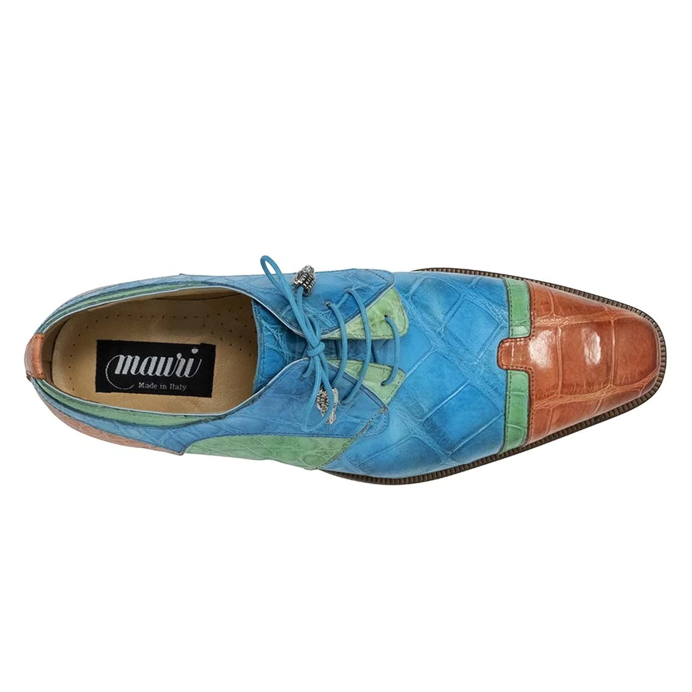Mauri Stephen Tri Color Alligator Dress Shoe