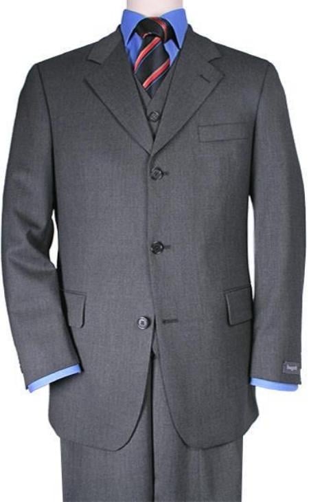 Men'S Pink Vested 3 Piece Suit main image 1