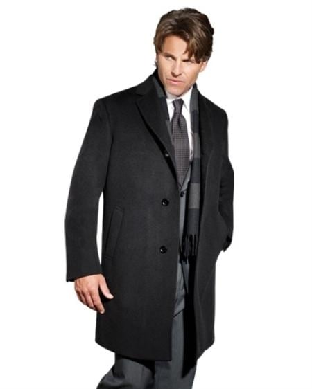 winter dress coat sale Men's 90% Wool Sports Coat Charcoal Men's Overcoat M Baby Girl Every Step® plus size sundress nylon fabric Polyester lining Style:Custom Color(Special instructions for seller)