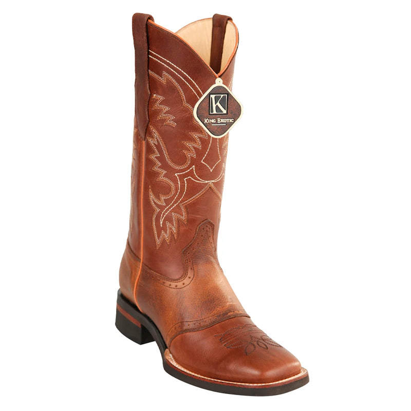Handcrafted Brown & Honey Leather Boots