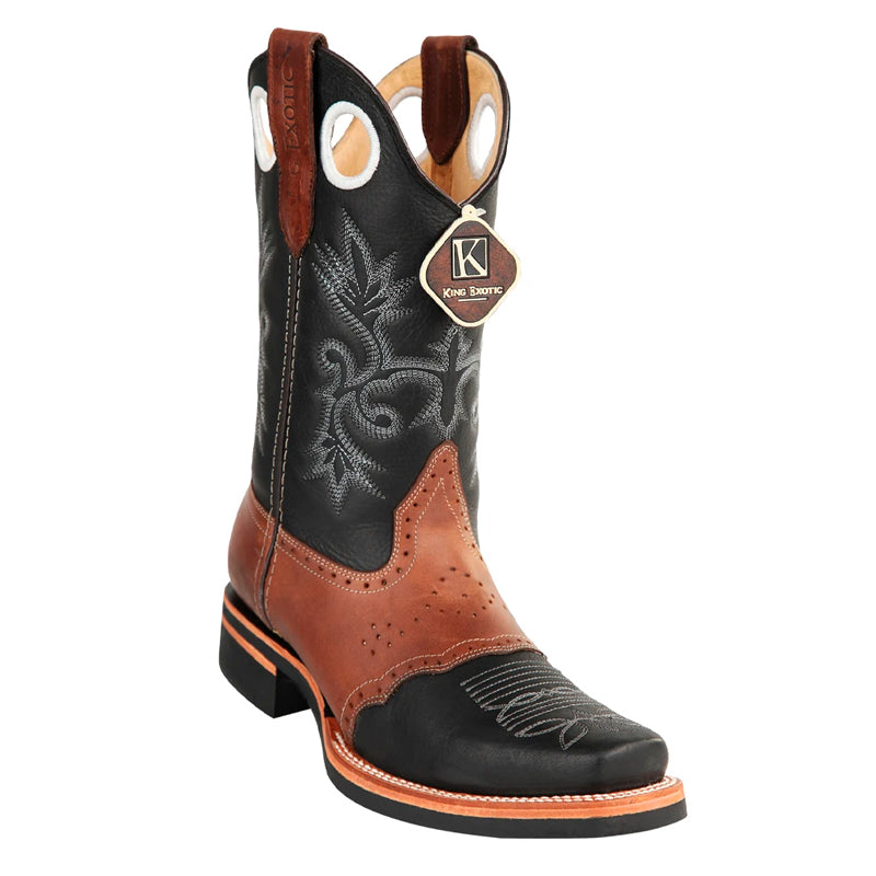 King Exotic Handcrafted Leather Cowboy Boots