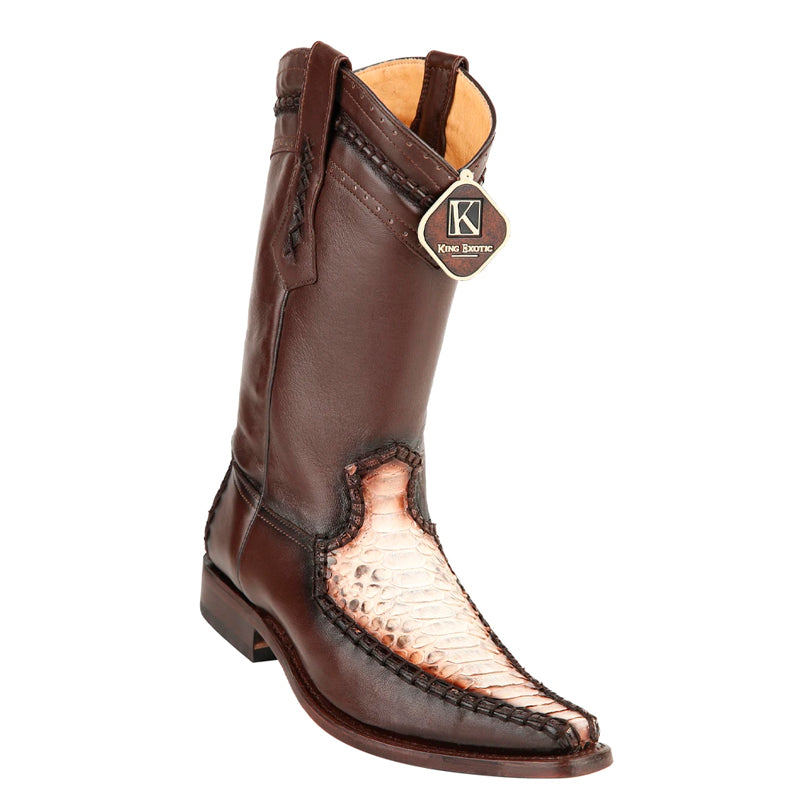 King Exotic Genuine Python European Toe Boots