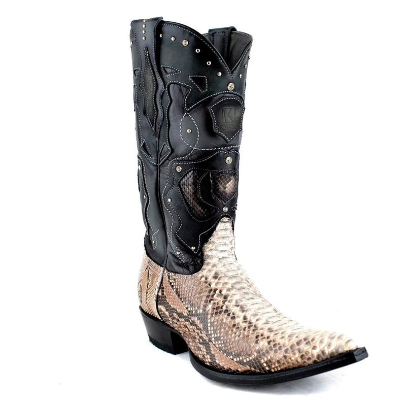 King Exotic Python 3x Toe Boots Handcrafted