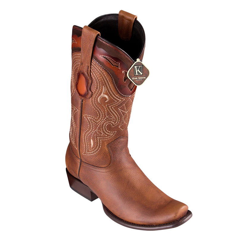 King Exotic Handcrafted Honey Dubai Toe Boots